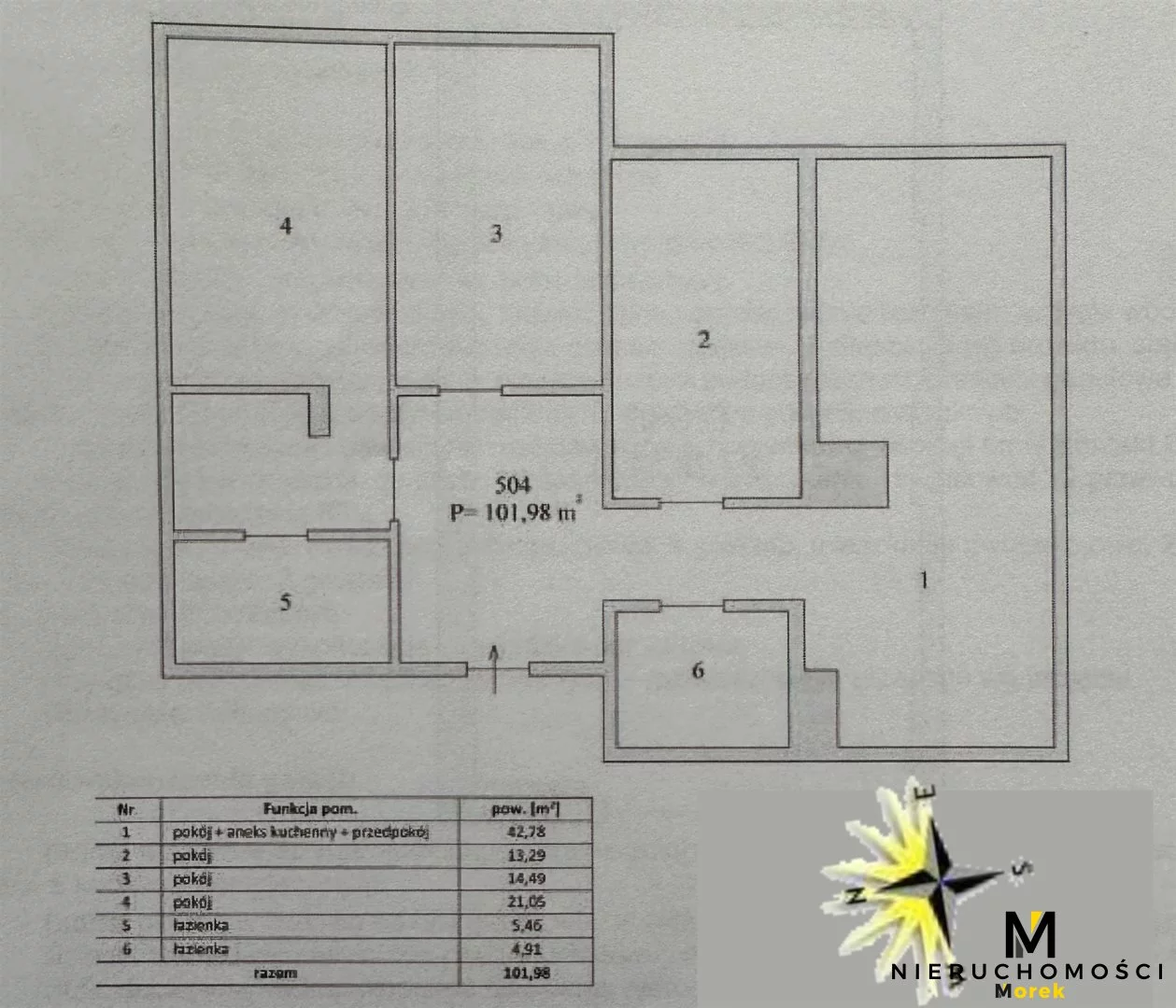 4 pokoje, apartament 102,00 m², piętro 5, oferta nr , KMO-MS-2249, Kołobrzeg, Mazowiecka