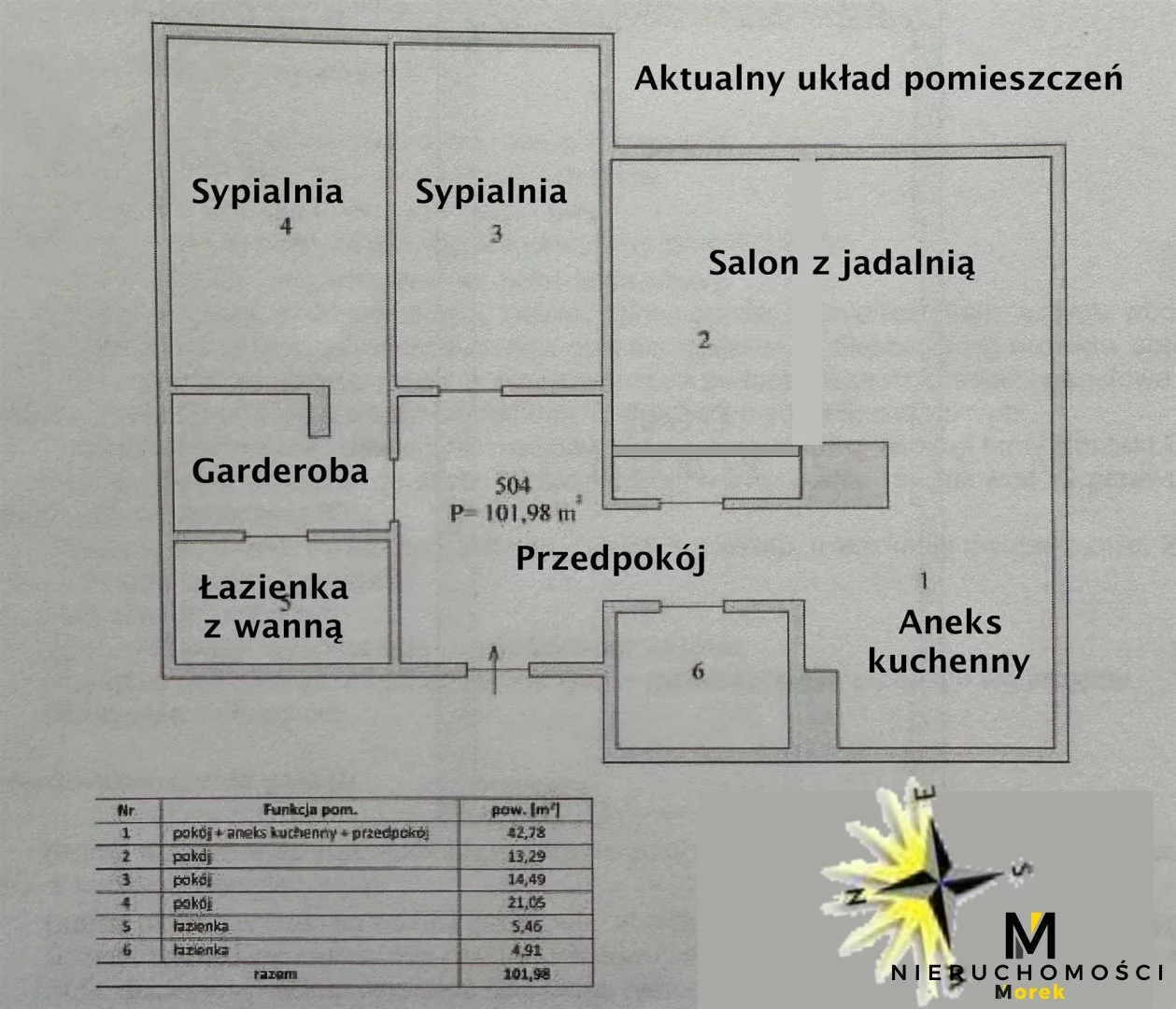 4 pokoje, apartament 102,00 m², piętro 5, oferta nr , KMO-MS-2249, Kołobrzeg, Mazowiecka