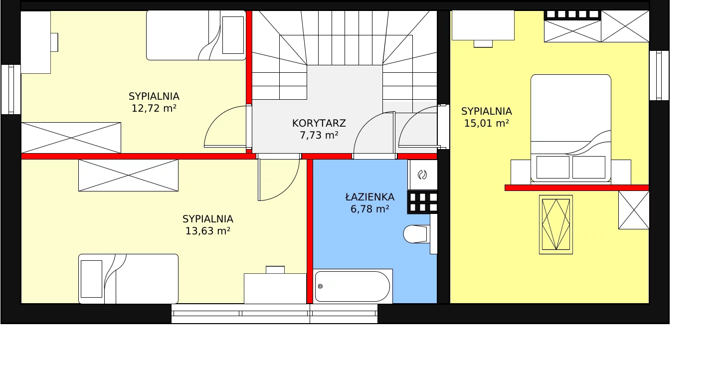 Dom 133,25 m², oferta nr 6, Garden Złotno, Łódź, Polesie, Złotno, ul. Rąbieńska 132