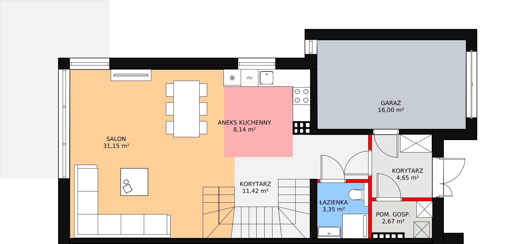 Dom 133,25 m², oferta nr 7, Garden Złotno, Łódź, Polesie, Złotno, ul. Rąbieńska 132