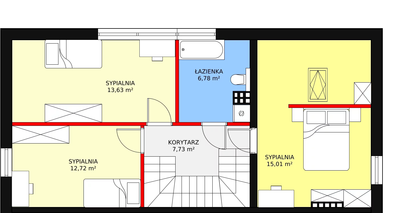 Dom 133,25 m², oferta nr 7, Garden Złotno, Łódź, Polesie, Złotno, ul. Rąbieńska 132