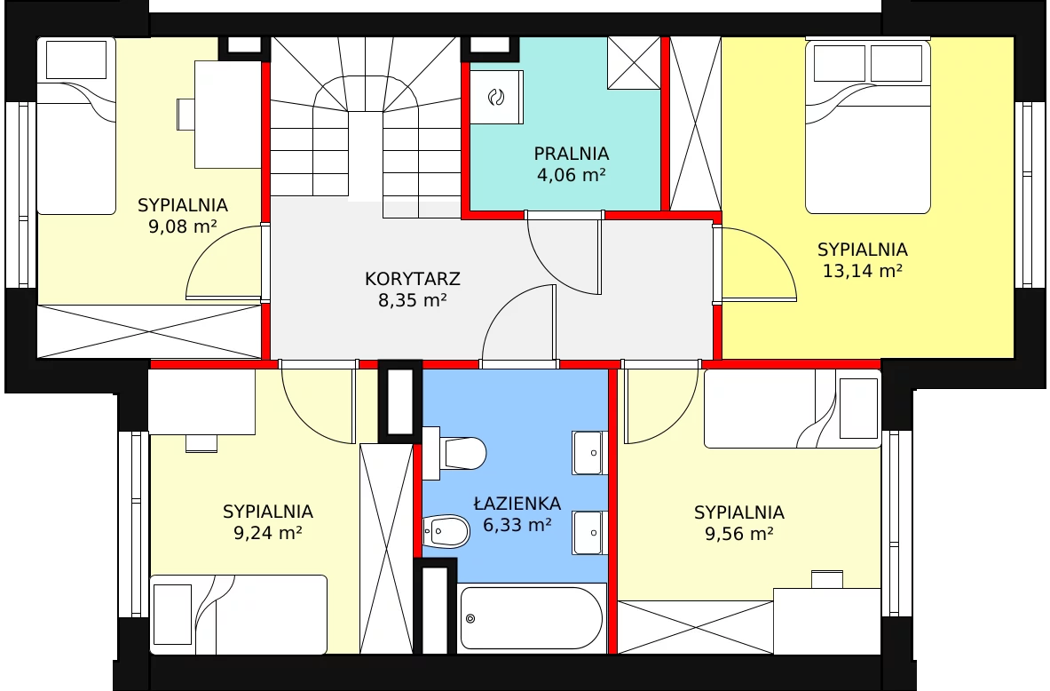 Dom 121,69 m², oferta nr B5/2, Osiedle Riva, Wrocław, Maślice, ul. Ruczajowa