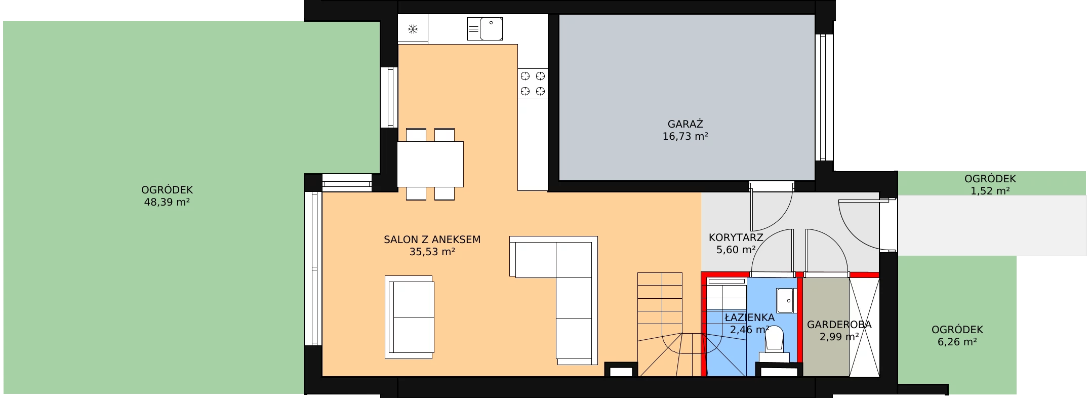 Dom 125,22 m², oferta nr B8/1, Osiedle Riva, Wrocław, Maślice, ul. Ruczajowa