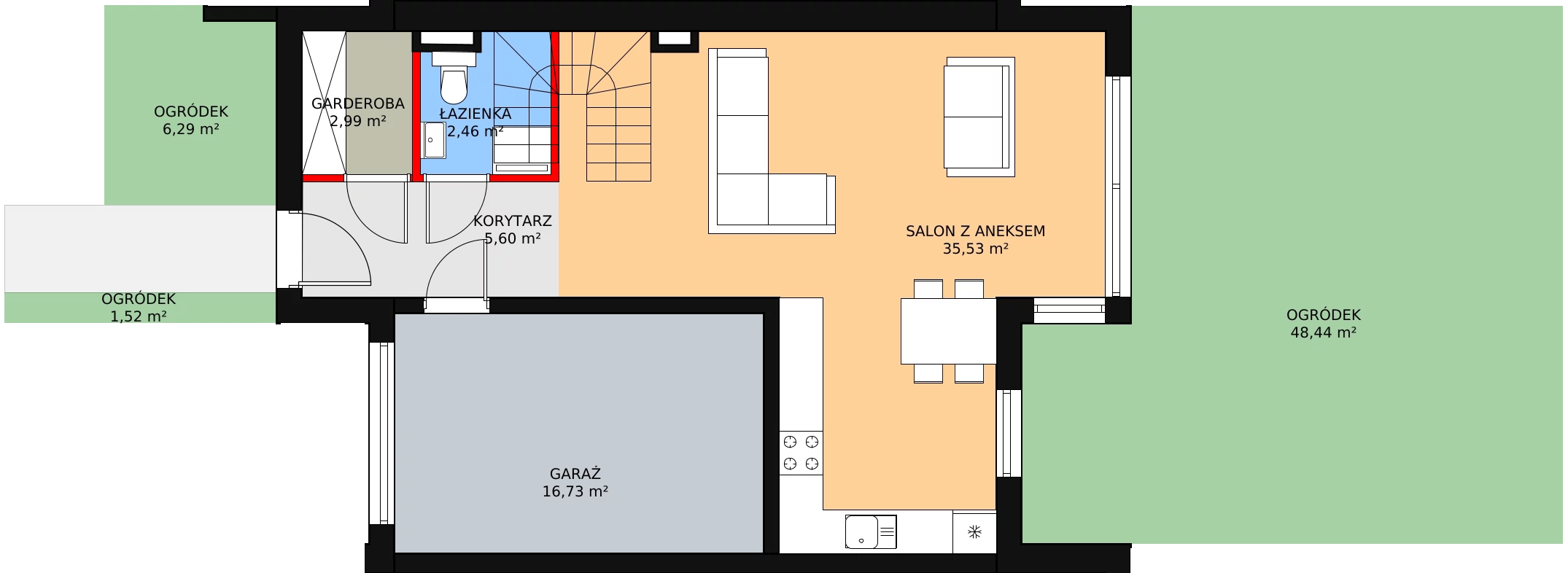 Dom 125,22 m², oferta nr B10/1, Osiedle Riva, Wrocław, Maślice, ul. Ruczajowa