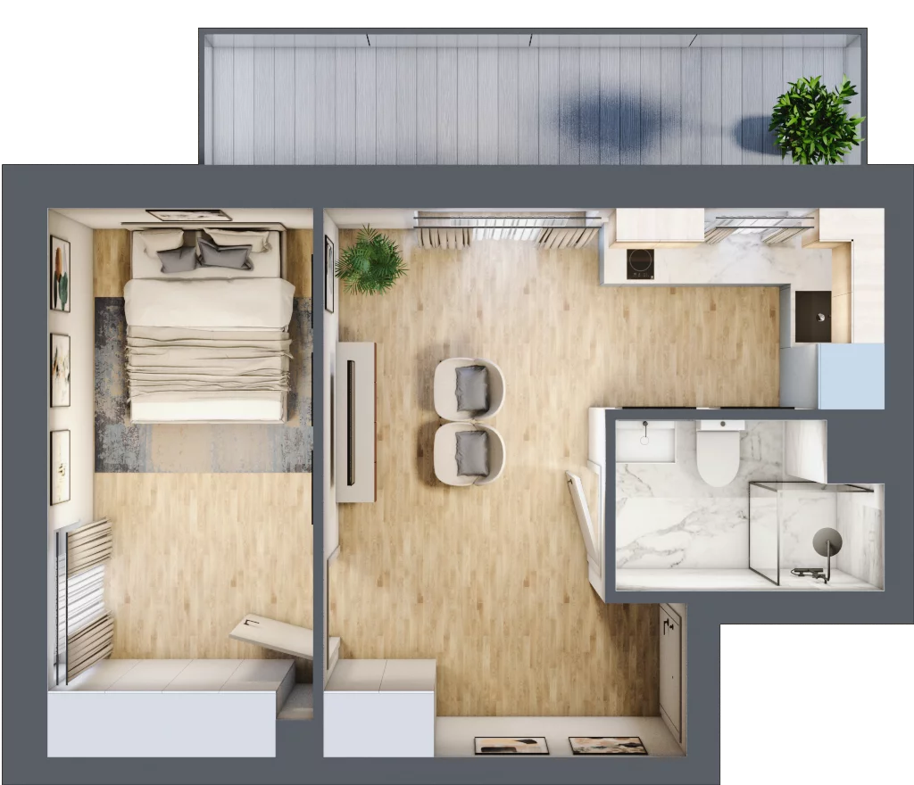 2 pokoje, lokal inwestycyjny 33,79 m², piętro 1, oferta nr B3/1/17, MONTANO - lokale inwestycyjne, Polanica-Zdrój, al. Zwycięzców