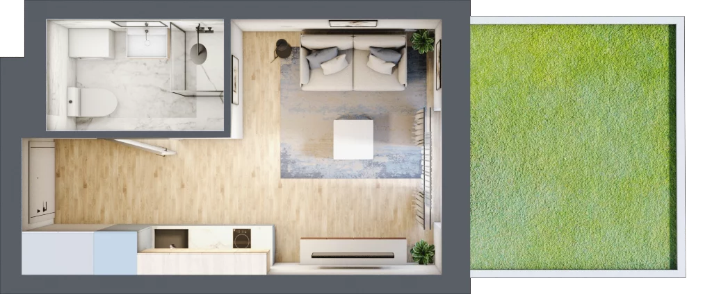 1 pokój, lokal inwestycyjny 19,75 m², parter, oferta nr B3/0/9, MONTANO - lokale inwestycyjne, Polanica-Zdrój, al. Zwycięzców