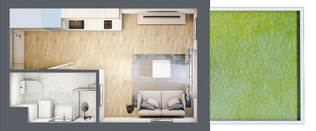1 pokój, lokal inwestycyjny 20,01 m², parter, oferta nr B3/0/7, MONTANO - lokale inwestycyjne, Polanica-Zdrój, al. Zwycięzców