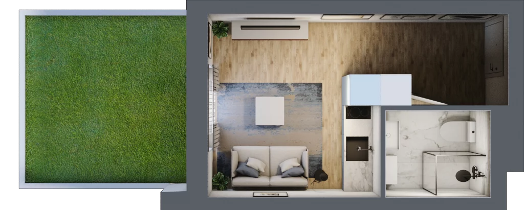 1 pokój, lokal inwestycyjny 19,73 m², parter, oferta nr B3/0/1, MONTANO - lokale inwestycyjne, Polanica-Zdrój, al. Zwycięzców