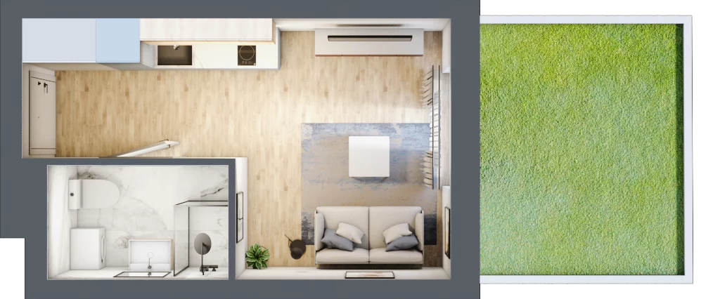 1 pokój, lokal inwestycyjny 19,75 m², parter, oferta nr B3/0/5, MONTANO - lokale inwestycyjne, Polanica-Zdrój, al. Zwycięzców