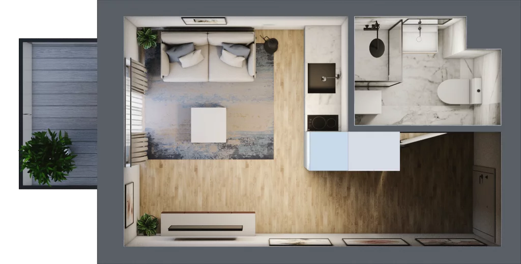 1 pokój, lokal inwestycyjny 20,05 m², piętro 1, oferta nr B3/1/16, MONTANO - lokale inwestycyjne, Polanica-Zdrój, al. Zwycięzców