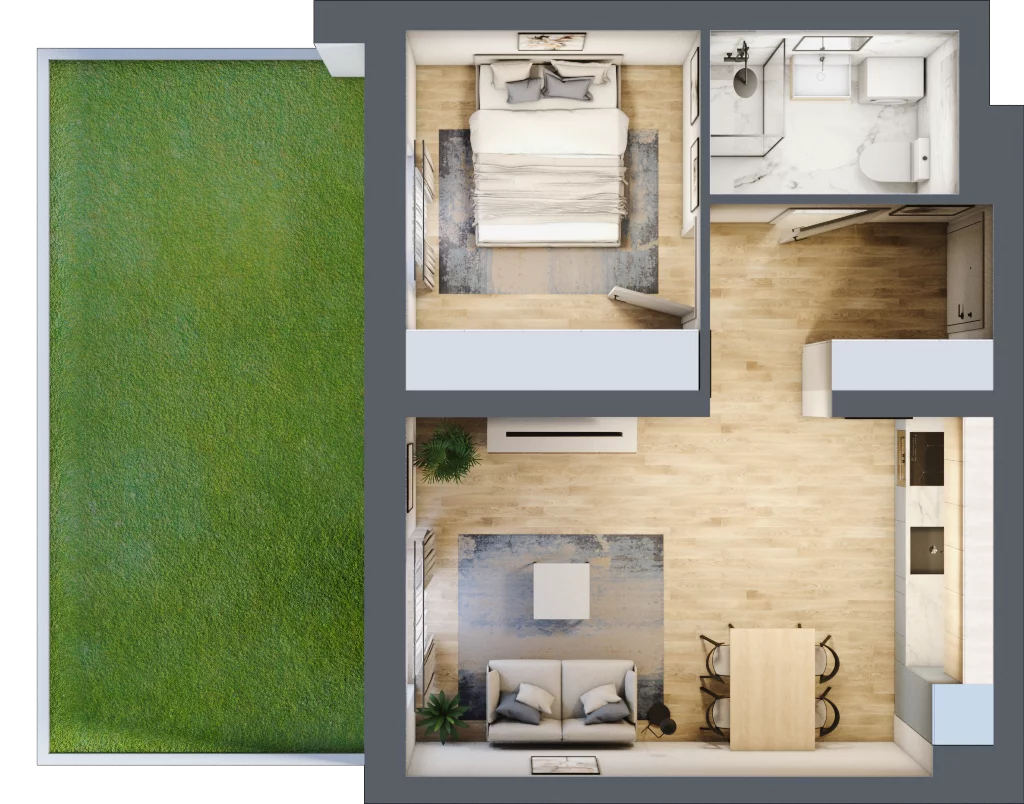 2 pokoje, lokal inwestycyjny 40,41 m², parter, oferta nr B3/0/14, MONTANO - lokale inwestycyjne, Polanica-Zdrój, al. Zwycięzców