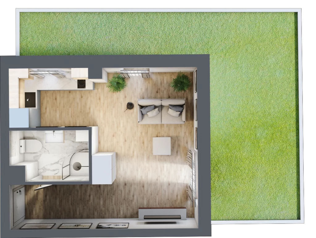 1 pokój, lokal inwestycyjny 27,87 m², parter, oferta nr B3/0/4, MONTANO - lokale inwestycyjne, Polanica-Zdrój, al. Zwycięzców
