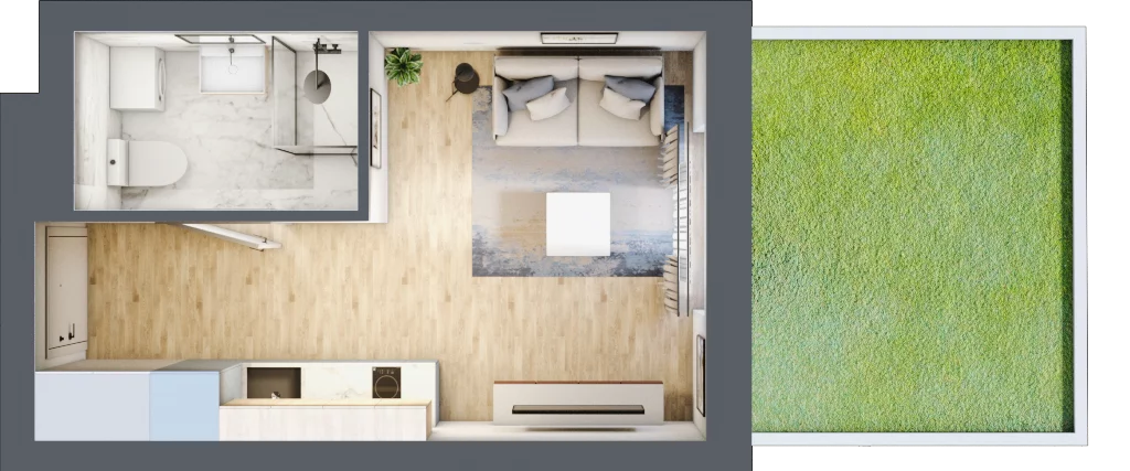 1 pokój, lokal inwestycyjny 19,75 m², parter, oferta nr B3/0/6, MONTANO - lokale inwestycyjne, Polanica-Zdrój, al. Zwycięzców