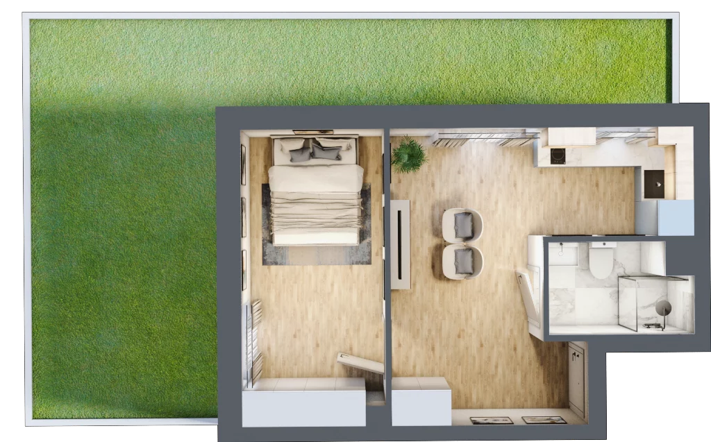 2 pokoje, lokal inwestycyjny 33,79 m², parter, oferta nr B3/0/3, MONTANO - lokale inwestycyjne, Polanica-Zdrój, al. Zwycięzców
