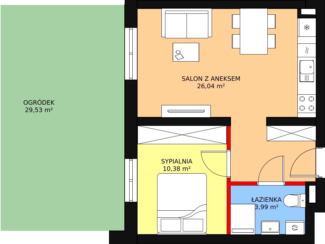 Lokal inwestycyjny 40,41 m², parter, oferta nr B4/0/14, MONTANO - lokale inwestycyjne, Polanica-Zdrój, al. Zwycięzców