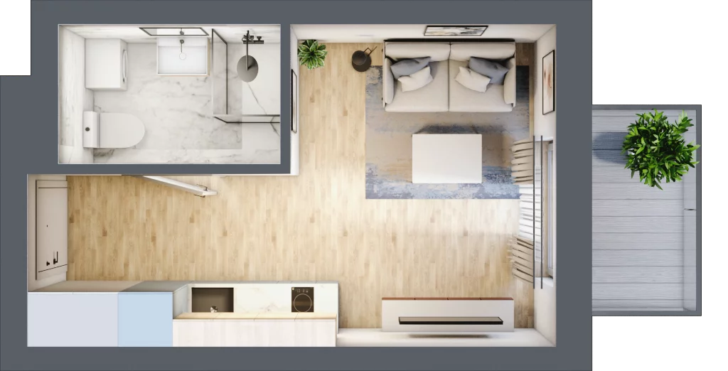 1 pokój, lokal inwestycyjny 19,75 m², piętro 1, oferta nr B4/1/19, MONTANO - lokale inwestycyjne, Polanica-Zdrój, al. Zwycięzców