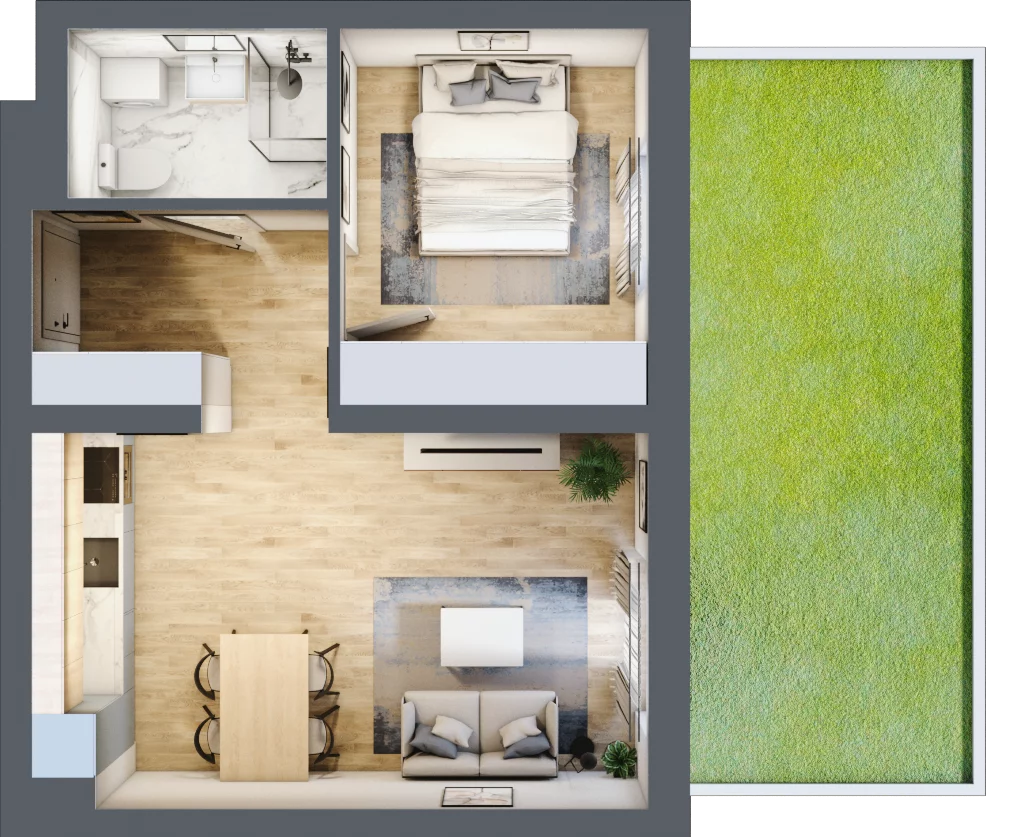 2 pokoje, lokal inwestycyjny 40,41 m², parter, oferta nr B4/0/8, MONTANO - lokale inwestycyjne, Polanica-Zdrój, al. Zwycięzców
