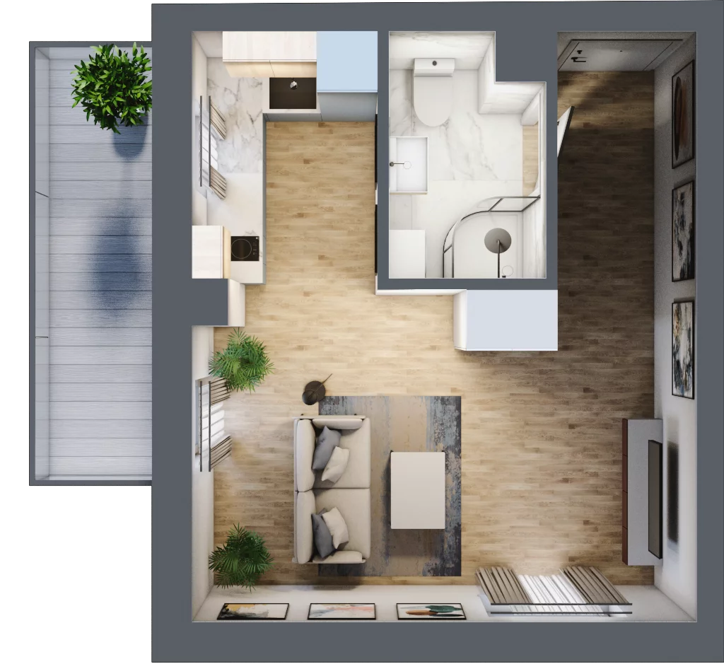 1 pokój, lokal inwestycyjny 27,87 m², piętro 1, oferta nr B4/1/18, MONTANO - lokale inwestycyjne, Polanica-Zdrój, al. Zwycięzców