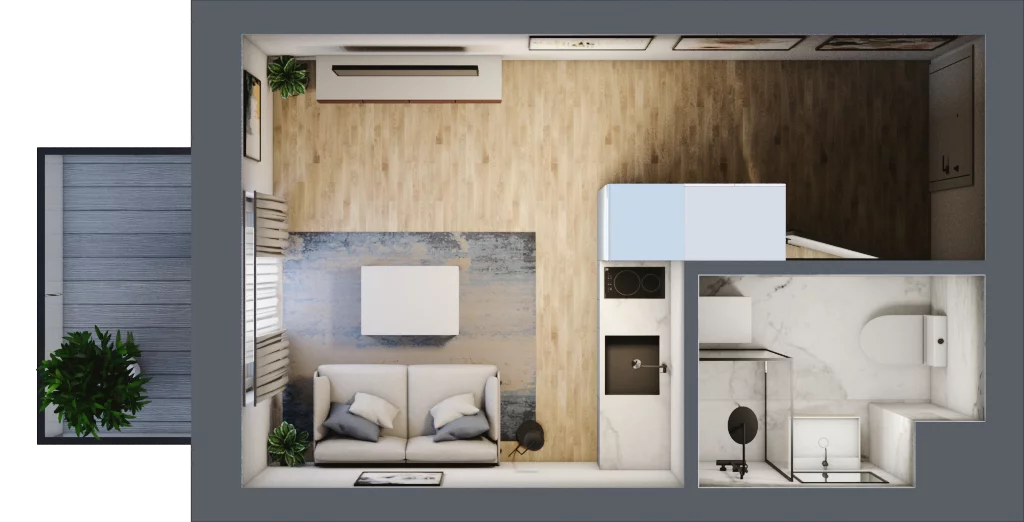 1 pokój, lokal inwestycyjny 20,05 m², piętro 1, oferta nr B4/1/16, MONTANO - lokale inwestycyjne, Polanica-Zdrój, al. Zwycięzców
