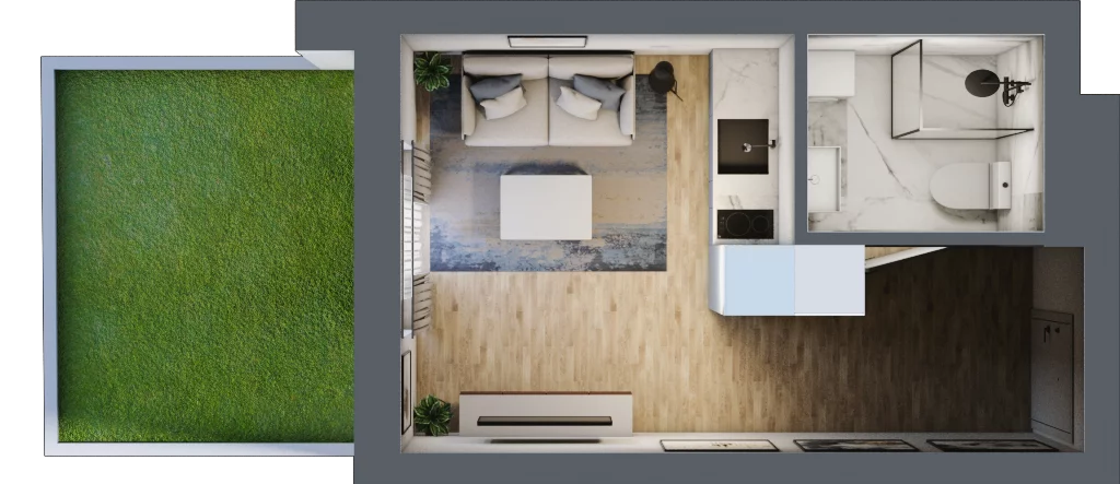 1 pokój, lokal inwestycyjny 19,73 m², parter, oferta nr B4/0/1, MONTANO - lokale inwestycyjne, Polanica-Zdrój, al. Zwycięzców