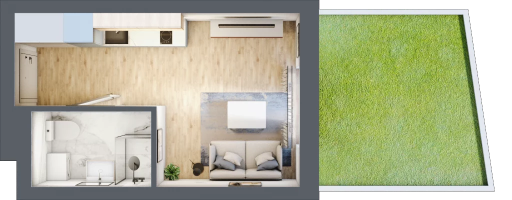 1 pokój, lokal inwestycyjny 19,75 m², parter, oferta nr B4/0/6, MONTANO - lokale inwestycyjne, Polanica-Zdrój, al. Zwycięzców