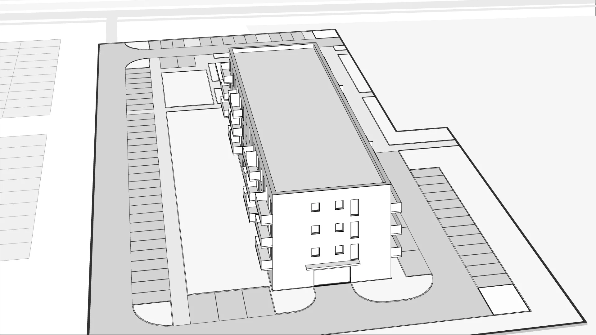 Wirtualna makieta 3D mieszkania 43.41 m², D 1.08