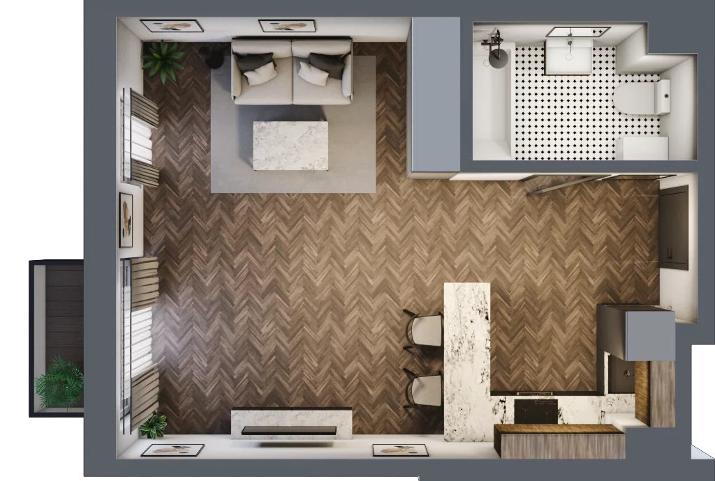 1 pokój, apartament 35,69 m², piętro 1, oferta nr A10, Augustówka Residence, Warszawa, Mokotów, Augustówka, ul. Kostrzyńska 18