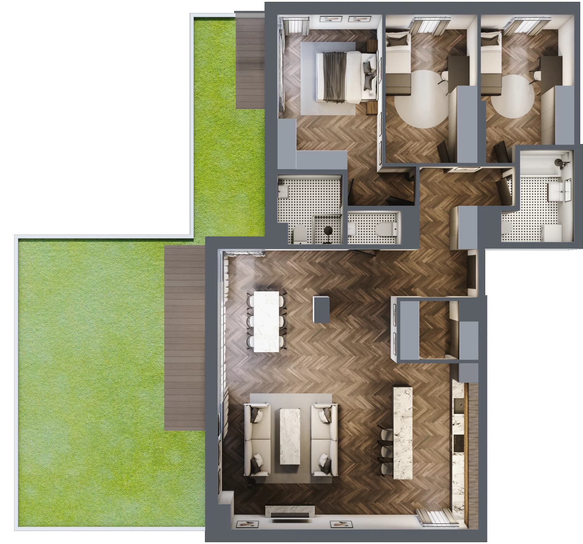 4 pokoje, apartament 127,76 m², piętro 2, oferta nr A16, Augustówka Residence, Warszawa, Mokotów, Augustówka, ul. Kostrzyńska 18