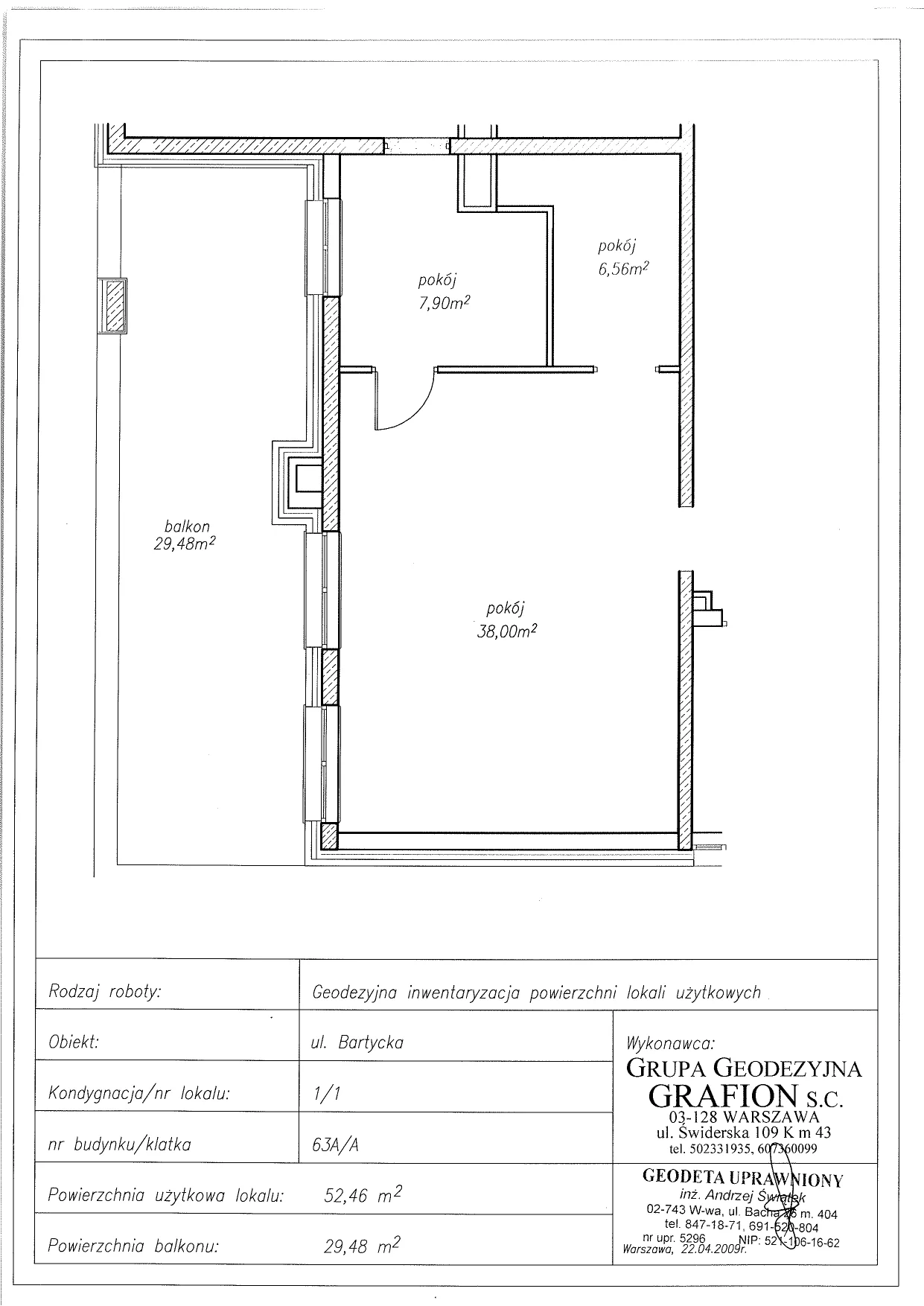 Lokal użytkowy 52,46 m², oferta nr US-1, Bartycka Residence - lokale użytkowe, Warszawa, Mokotów, Siekierki, ul. Bartycka 63A-idx