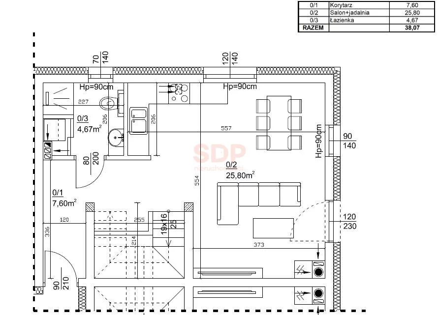 Dom 77,01 m², oferta nr , 39164, Krośnice, Działkowa