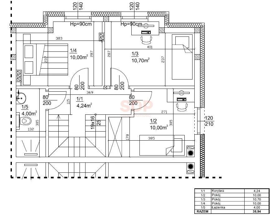 Dom 77,01 m², oferta nr , 39164, Krośnice, Działkowa