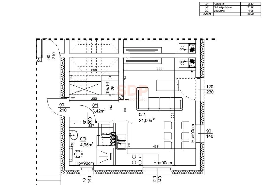 Dom 68,31 m², oferta nr , 39203, Krośnice, Działkowa