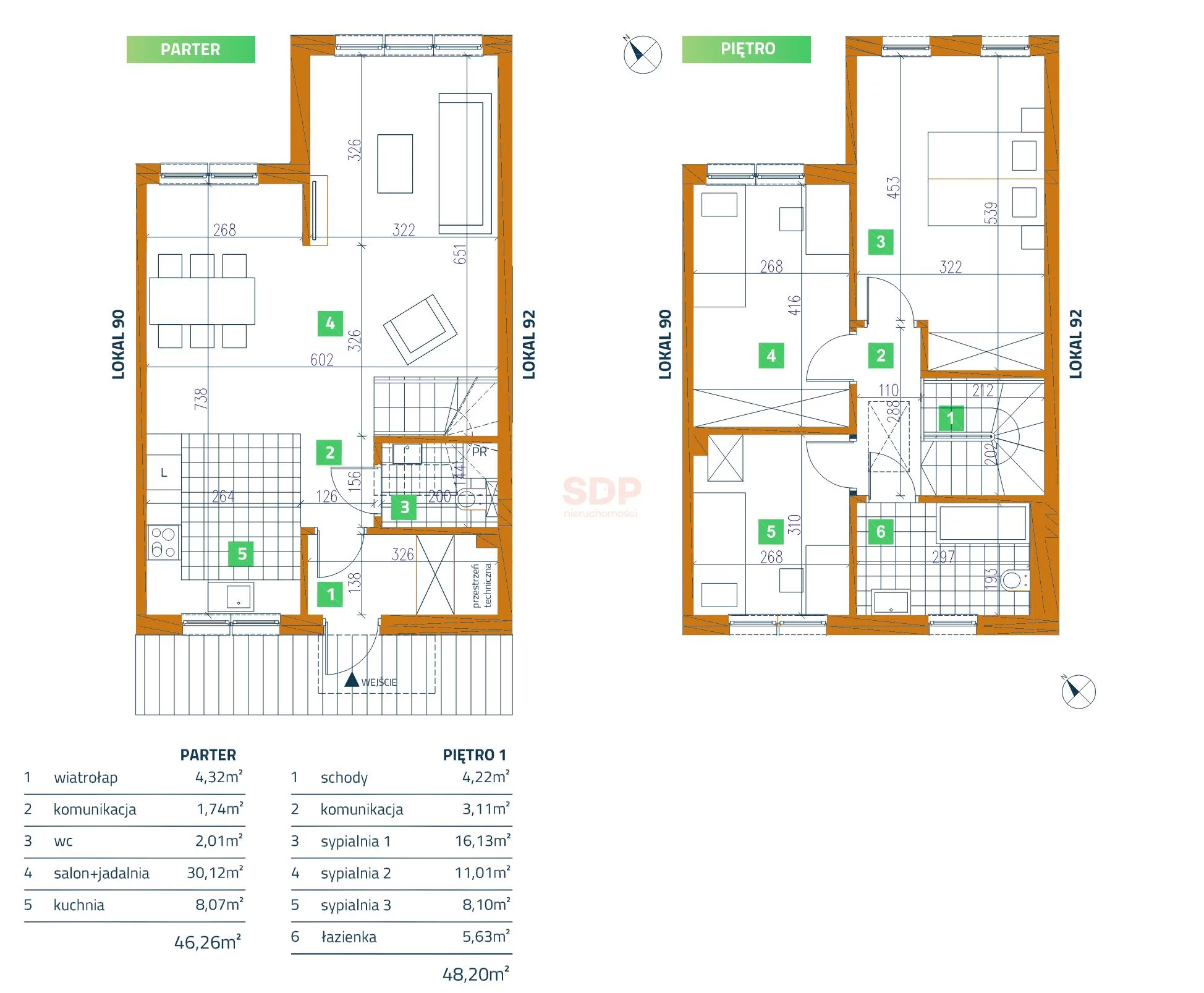 Dom 94,46 m², oferta nr , 42037, Święta Katarzyna, Łąkowa