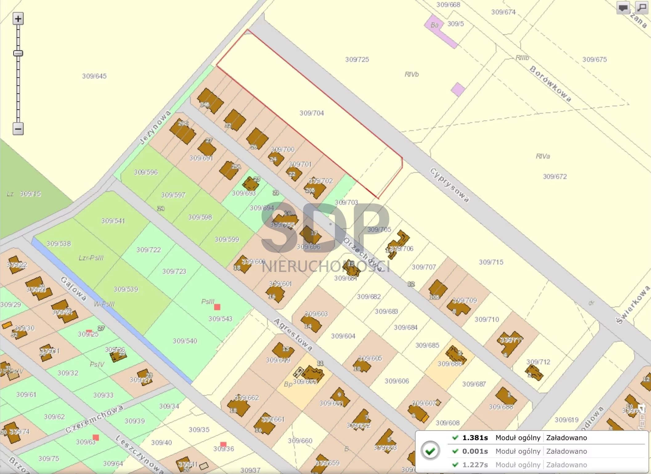 Działka 7 044,00 m², oferta nr , 21312, Nadolice Wielkie, Cyprysowa