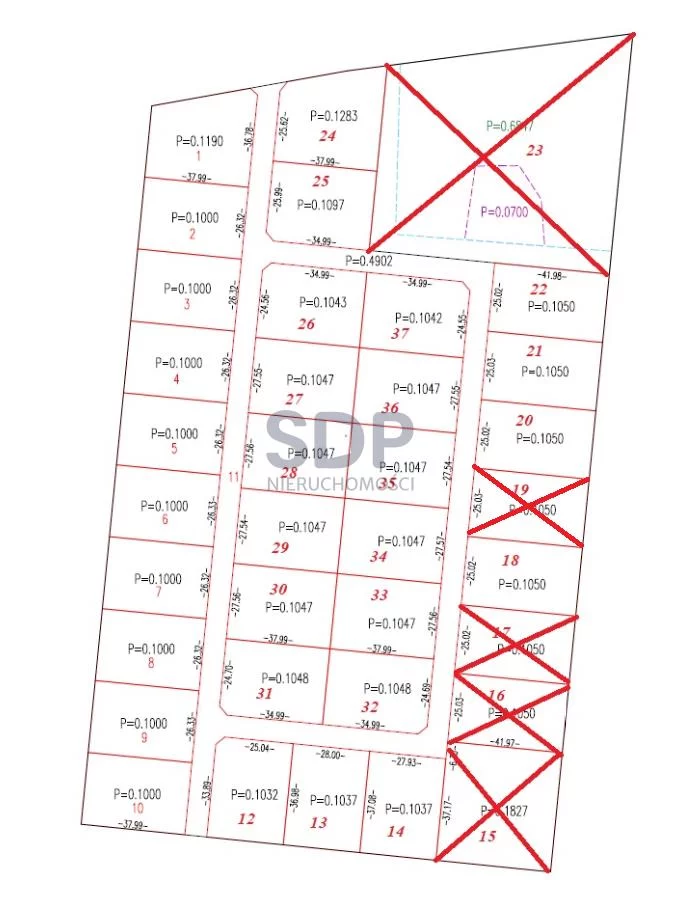 Działka 1 000,00 m², Kobyla Góra, Sprzedaż