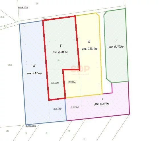 Działka 3 343,00 m², oferta nr , 32625, Kobyla Góra