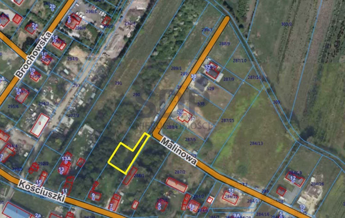 Działka 700,00 m², oferta nr , 33784, Iwiny, Kościuszki