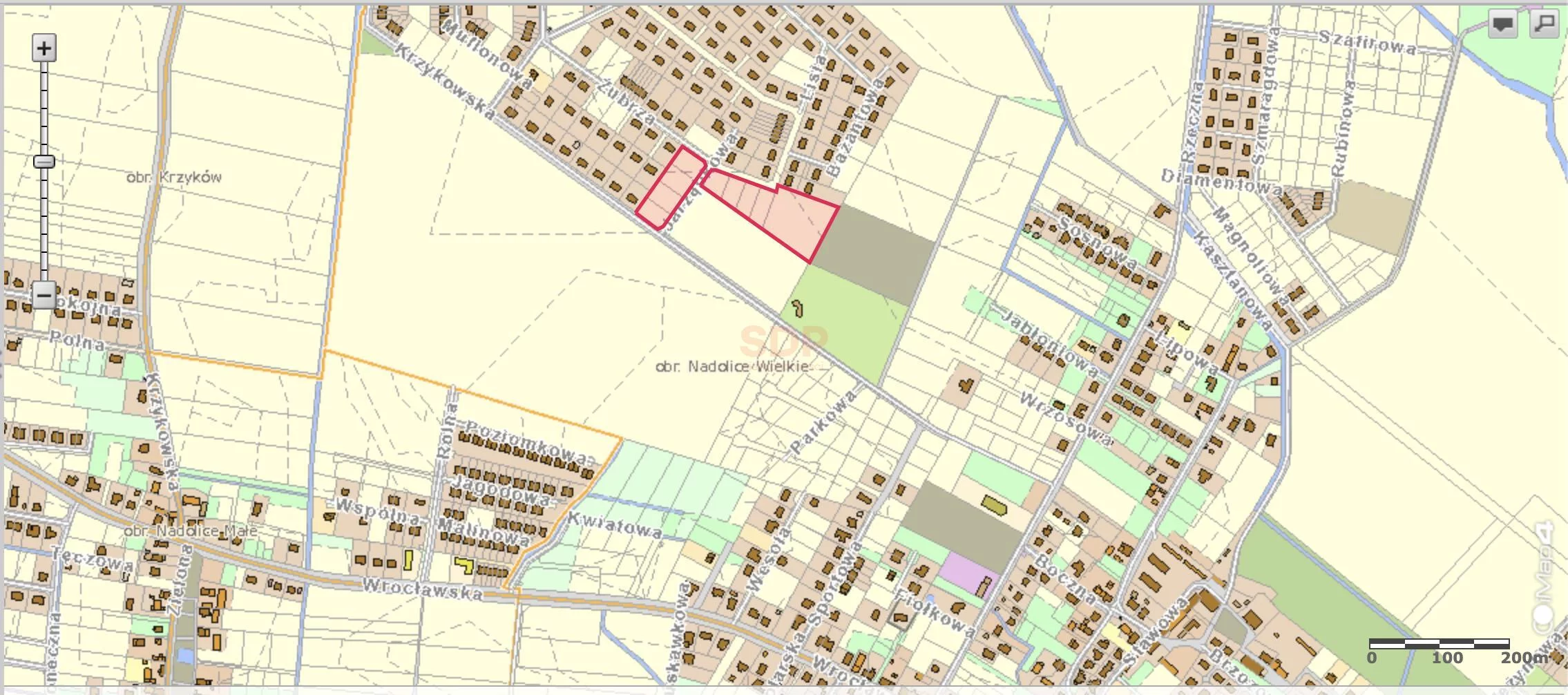 Działka 1 014,00 m², oferta nr , 28412, Nadolice Wielkie, Krzykowska