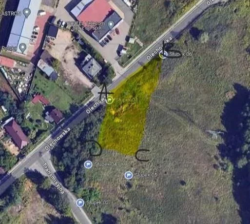 Działka 1 671,00 m², oferta nr , 38216, Łódź, Widzew, Widzew, Olechowska