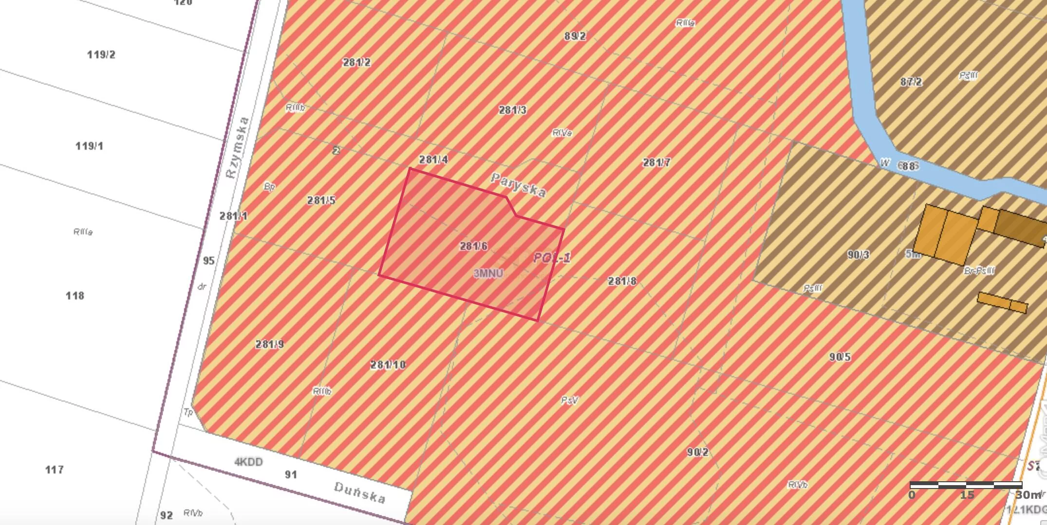 Działka 1 287,00 m², oferta nr , 42351, Polakowice, Rzymska