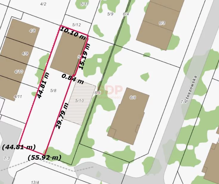 Działka 458,00 m², oferta nr , 39174, Wrocław, Fabryczna, Stoszowska