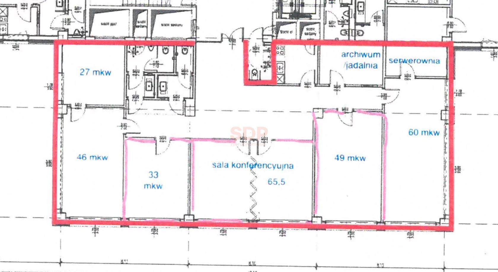 Biuro 279,49 m², oferta nr , 38800, Wrocław, Stare Miasto, Braniborska
