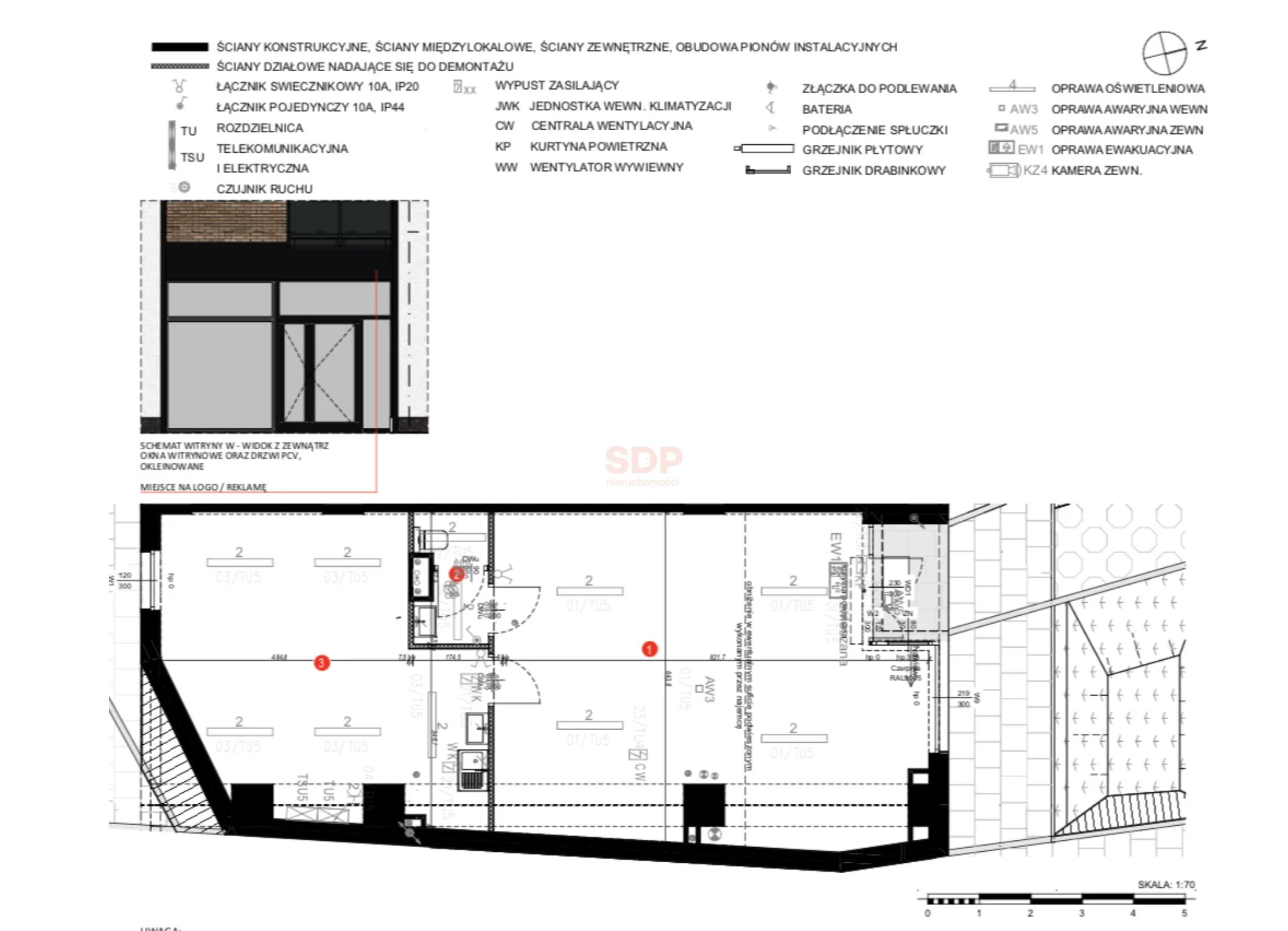 Lokal użytkowy 85,00 m², oferta nr , 41848, Wrocław, Stare Miasto, Braniborska