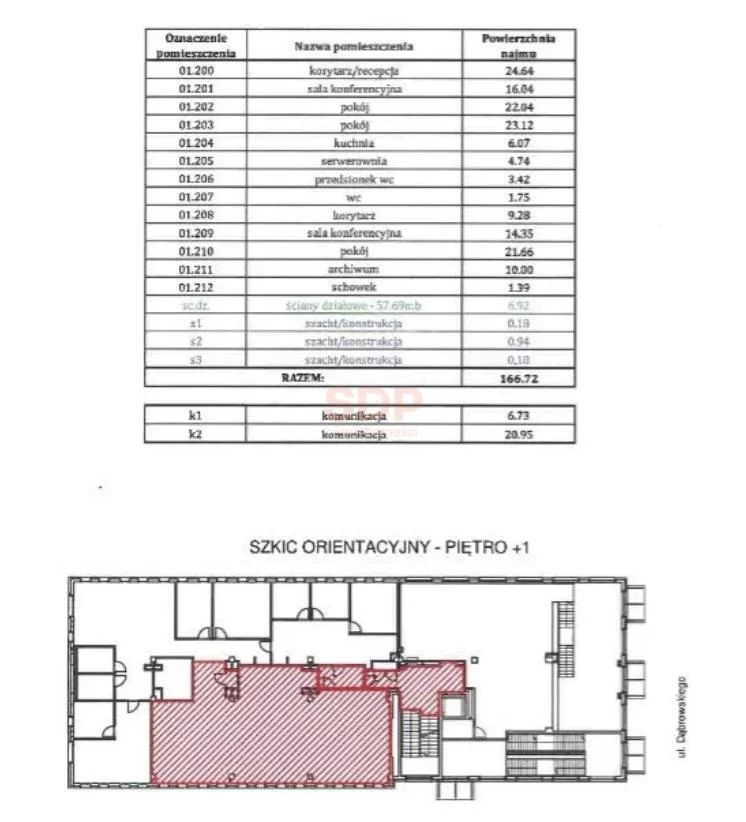 Lokal użytkowy 166,72 m², oferta nr , 38815, Wrocław, Stare Miasto, Dąbrowskiego Henryka