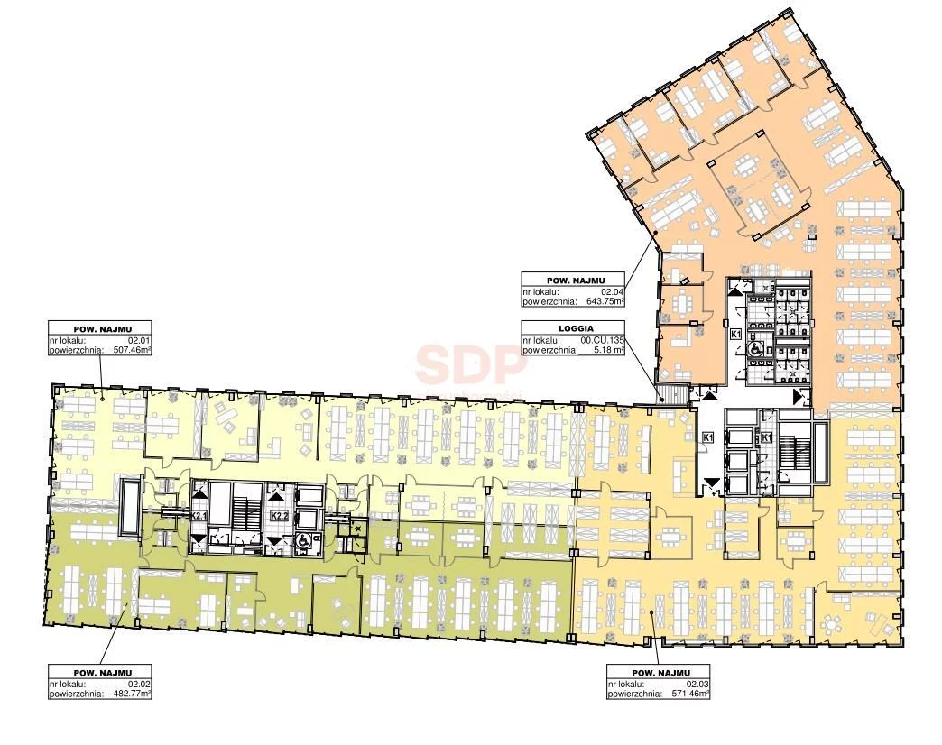 Biuro 107,94 m², oferta nr , 31909, Wrocław, Krzyki-Partynice, Krzyki, Krakowska