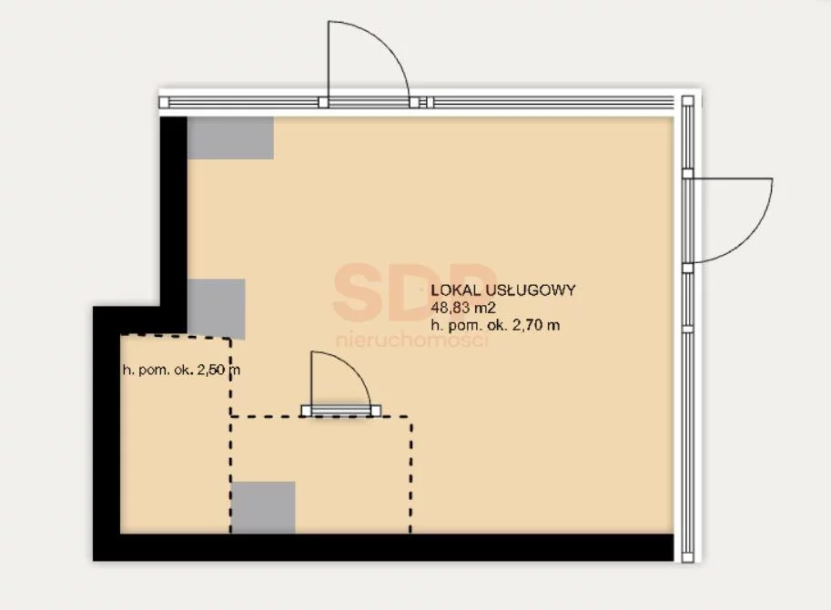 Lokal użytkowy 48,83 m², oferta nr , 38366, Wrocław, Stare Miasto, Księcia Witolda