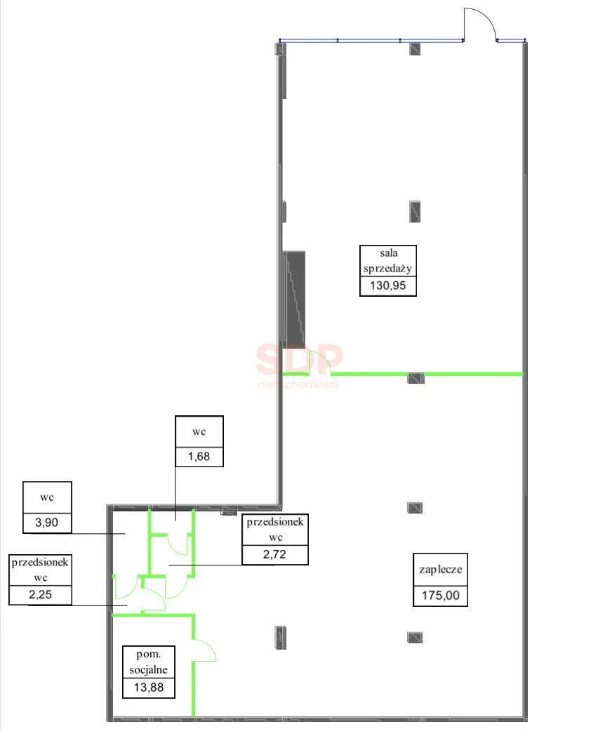 Lokal użytkowy 330,98 m², oferta nr , 38605, Wrocław, Fabryczna, Legnicka