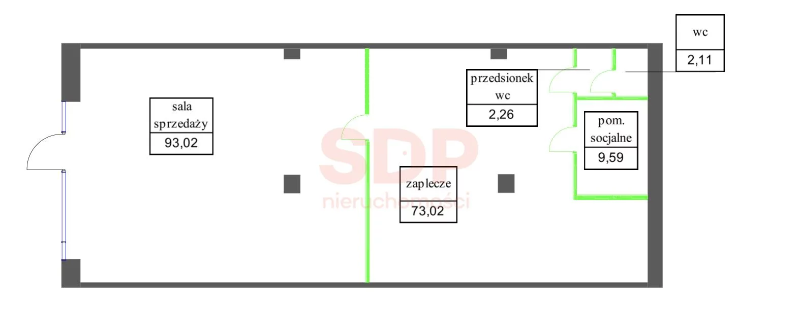 Biuro do wynajęcia, 180,00 m², oferta nr 38607