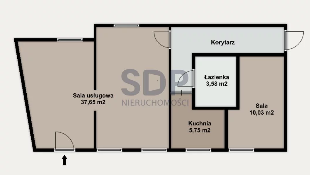 Lokal użytkowy na sprzedaż, 65,86 m², oferta nr 35636