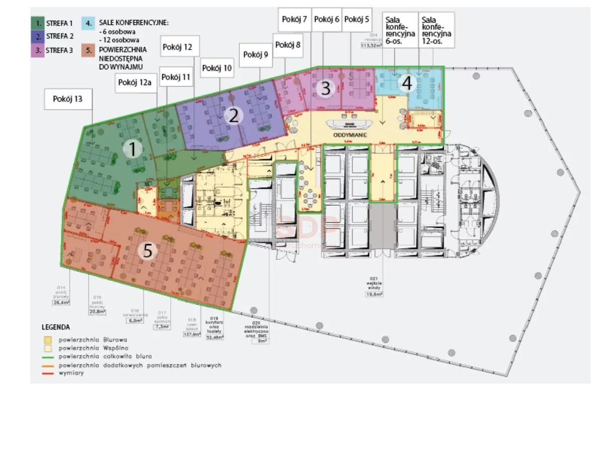 Biuro 44,80 m², oferta nr , 40307, Warszawa, Wola, Wola, Rondo Daszyńskiego Ignacego